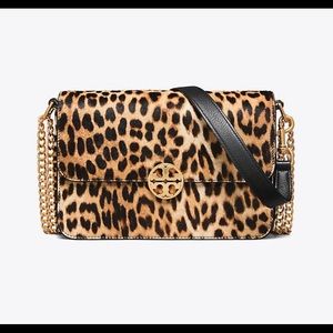 Tory Burch Cheetah Calf Skin Crossbody Bag